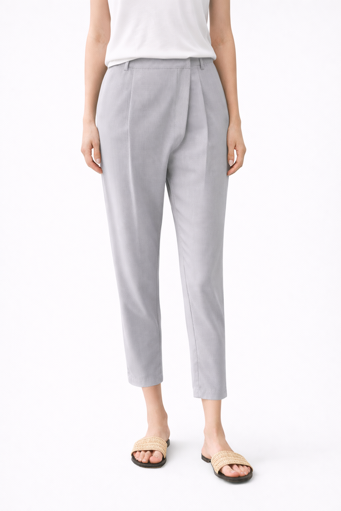 Overlap Cupro Trousers