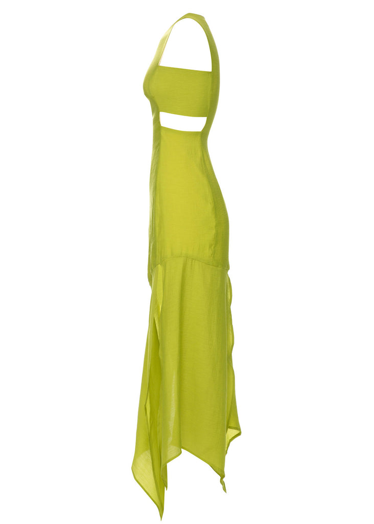 freeandform dress linen rayon cupro white blue navy black green mustard chartreuses fashion long length