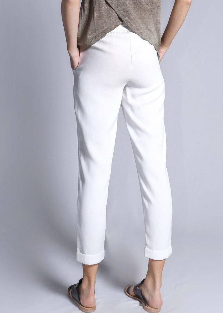 freeandform pants waist bottom trouser drawstrings white