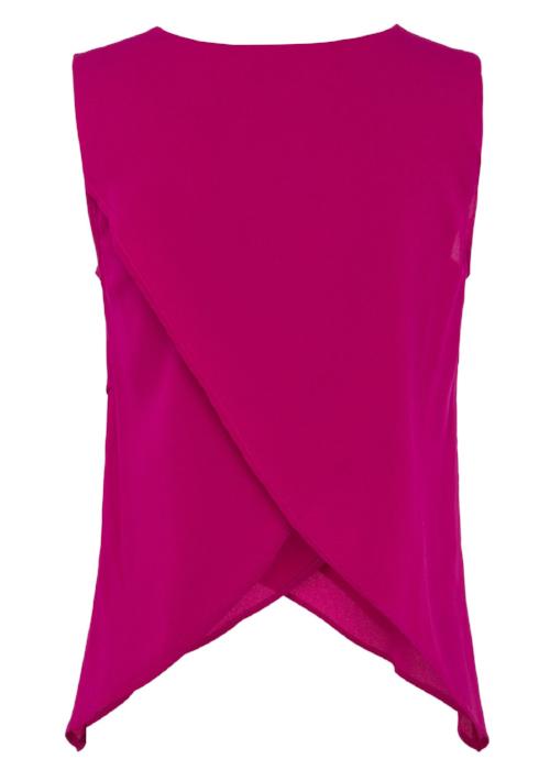 crossover silk top pink fuchsia womenswear fashion luxury label free and form