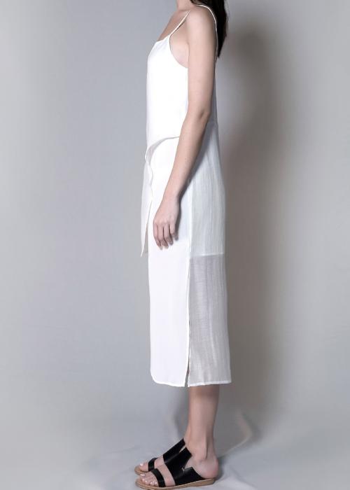 layer slip dress white womenswear fashion luxury label free and form